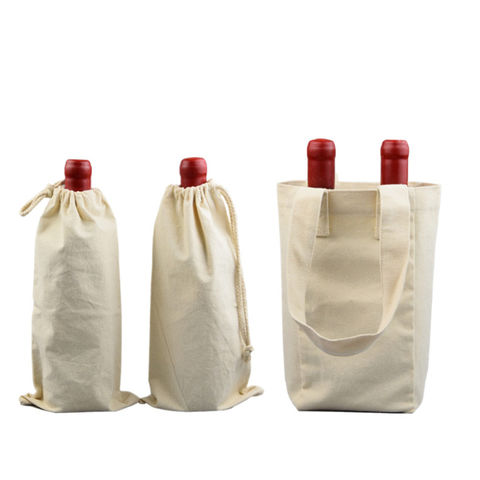 Canvas wine bags wholesale hot sale