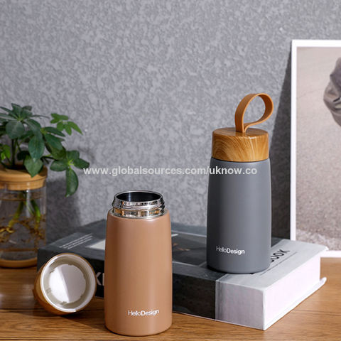 500ml Wooden Handle Stainless Steel Vacuum Coffee Mug - China