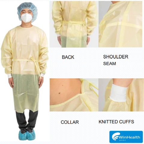 Waterproof SMS Fabric Disposable Isolation Gown Wholesale Level2 Breathable  Surgical Gown - China SMS and Gown price | Made-in-China.com