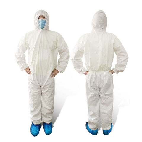 1PC HAZMAT SUIT ANTI-VIRUS PROTECTION CLOTHING COVERALL DISPOSABLE WASHABLE 