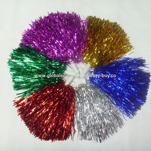 Buy Wholesale China Cheerleading Pom Poms Dance Colorful Pom Pom  Cheerleaders Hand Flower For Party & Cheerleading Pom Poms at USD 0.1