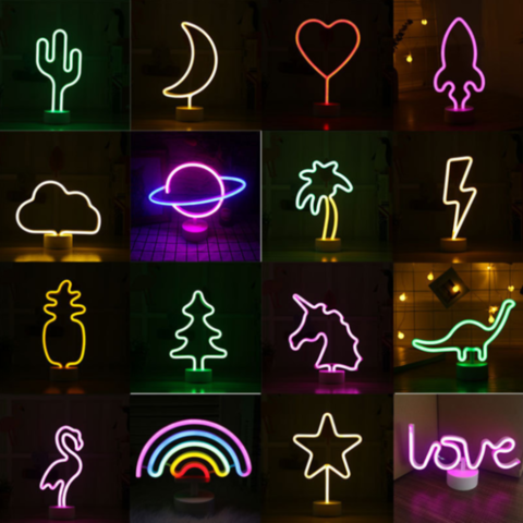 Buy Wholesale China Led Neon Light Sign For Wall Bedroom Aesthetic Room  Decor Usb/battery Powered,romantic Neon Light & Neon Sign at USD 2.4