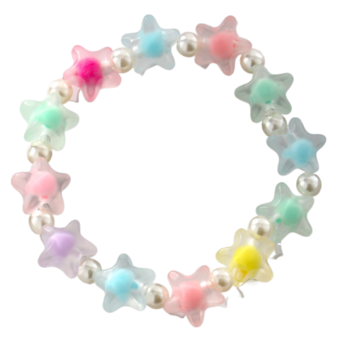 Buy Wholesale China Adjustable Jelly Transparent Acrylic Star Beaded Charms  Bracelet & Beaded Bracelet at USD 0.73