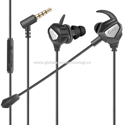 Gaming Earphone Wired 3.5mm Jack In Ear Design Games Detachable