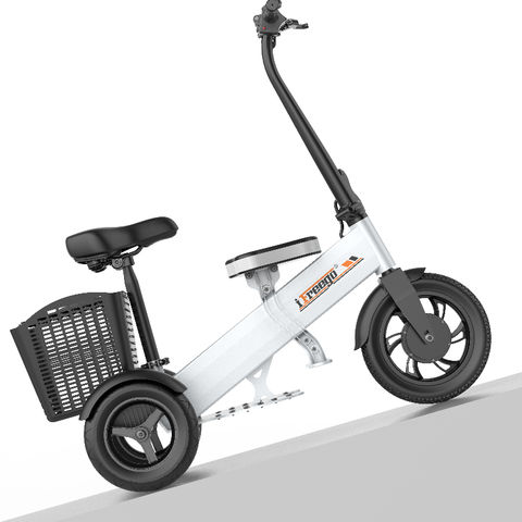 Råd bitter fusion Buy Wholesale China Folding E-scooter 3 Wheel Scooters With Basket And Seat  & Tricycle Electric Bike 3 Wheel at USD 358 | Global Sources