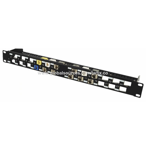 Buy Wholesale China 19inch 1u Utp Blank Patch Panel 24 Ports(angled ...