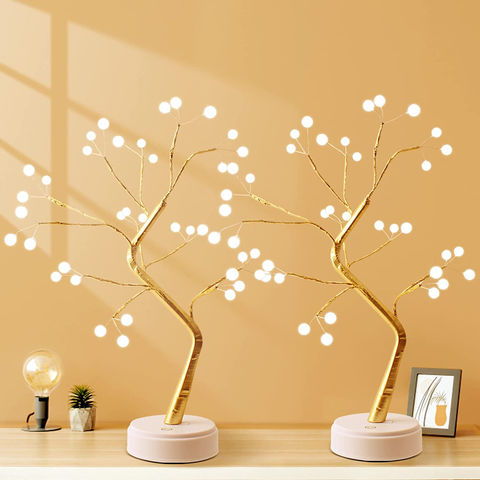 Achetez en gros Lumière D'arbre De Bureau Led Avec Batterie/arbre