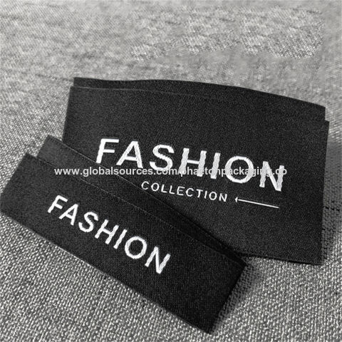 Buy Wholesale China Custom Grosgrain Private Logo Neck Woven Labels Clothes  Tags Labels For Apparel & Woven Labels at USD 0.03