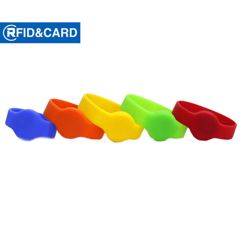 سوار معصم سيليكون RFID Fudan F08 بقطر 55 مم للبالغين