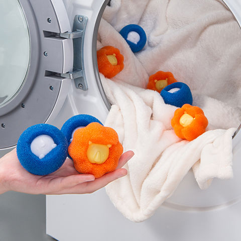 Bolas de PVC reutilizables para secado de ropa, herramienta mágica de lavado  para lavadora, suavizante de tela