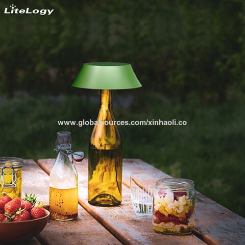 glass bottle lamps for sale