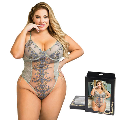 Sexy Bodysuits Lingerie Bra Set Plus Size Costume Girl Floral Women Exotic  Full Body New Lace Mesh Jumpsuit Teddy Underwear - China Underwear and Sexy  Lingerie Set price