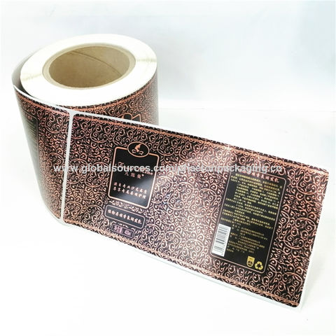 wholesale custom self adhesive glossy silver