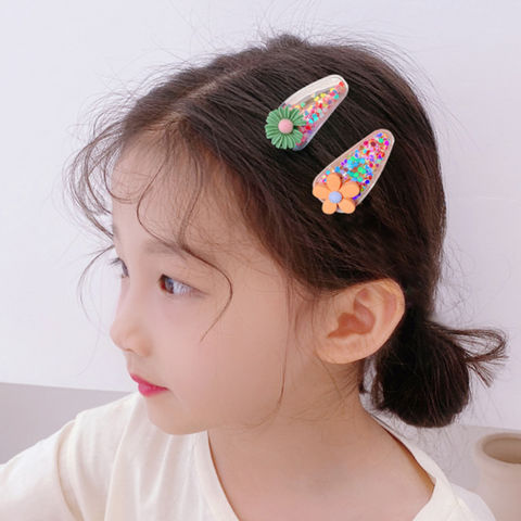 Buy Wholesale China 5pcs Children's Hair Clips Hairpins Baby Bb Daisy  Cartoon Quicksand Kids Hair Bangs Accessories & Hair Clips at USD  |  Global Sources