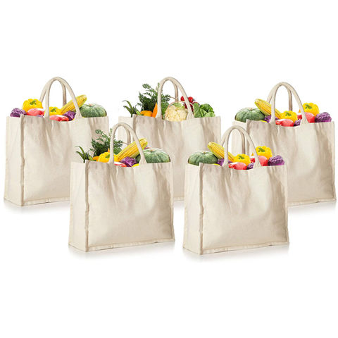 Amazon.com: (3 Pack) Set of 3 Cotton Tote Bags Wholesale with Bottom Gusset  (Purple): Home & Kitchen