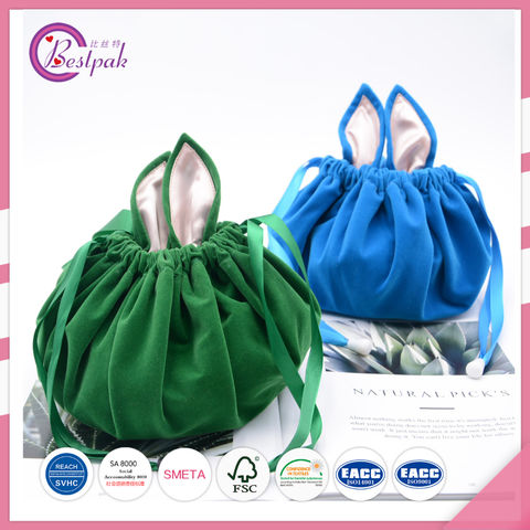 foil drawstring gift bolsas