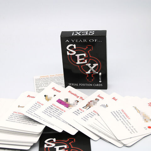 Cartes de jeu de positions sexuelles pour adultes, jeu de cartes