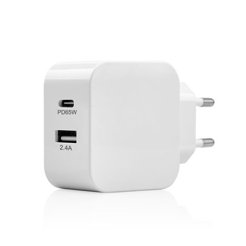 Buy Wholesale China Gan 65w Charger 2 Port Qc3.0 Usb-c Power Adapter ...