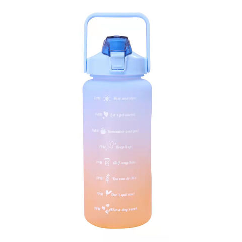 800ml Bear Water Bottle With Straw Portable Plastic Travel Drinking Water  Cup