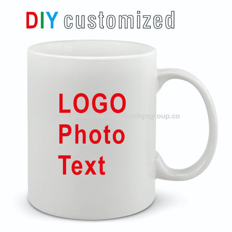 Taza de Cerámica Personalizable DIY 350ML 12oz con Foto, Imagen, LOGOTIPO y Texto para Café y Leche for sale at factory direct price