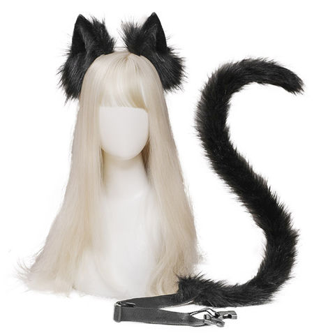 Buy Wholesale China Cat Ears Tail Cosplay Handmade Animal Headband  Accessories Set For Comic-con & Animal Ear Headbands at USD  | Global  Sources