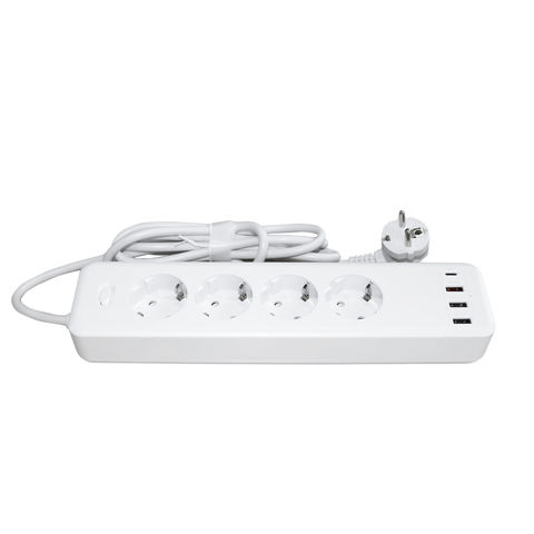 Buy Wholesale China 10a Regular Extension Cord With Usb-c Pd20w Usb Ports Eu Version Extension Cord at USD | Global Sources