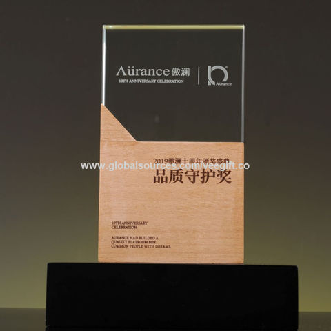 Forme de coeur de verre Crystal Award Trophée pour l'Souvenir - Chine Coeur  trophée de cristal et le coeur trophée prix