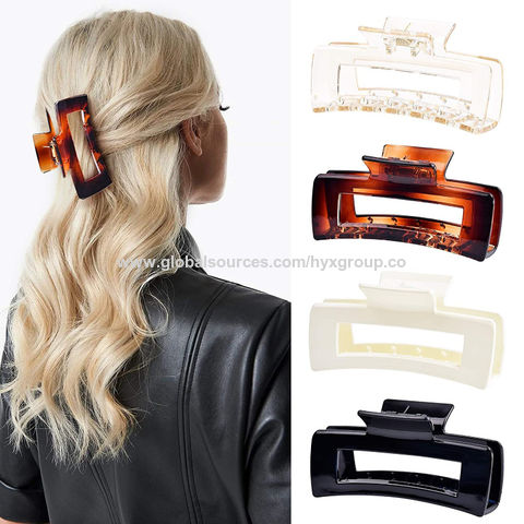 Buy Wholesale China 12 Pack Large Hair Claw Clips For Woman,non-slip Matte Banana  Clips,strong Hold Jaw Clip,hair Clamps & Hair Claw at USD 1.5