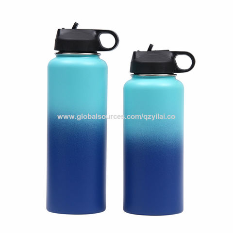 1pc 40oz Handle Drinking Tumbler With Straw And Lid Stainless Steel Vacuum  Insulated Double Wall Water Bottle
