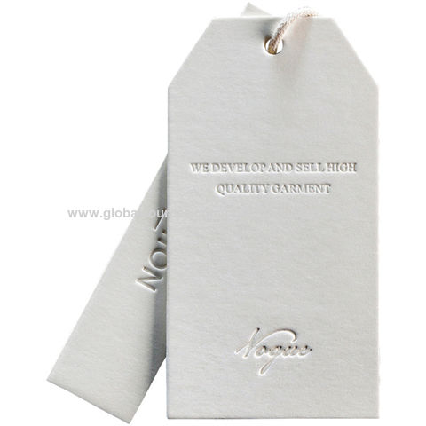 Source Direct sales paper cardboard UV hang tag with metal eyelets