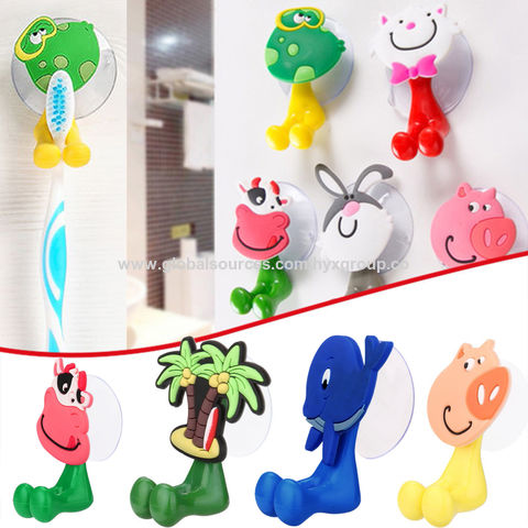 Kawaii Toothbrush Holder 3d Cartioon Animals Sucker Toothbrush Storage  Shelf Wall-mounted Bathroom - Buy China Wholesale Toothbrush Holders $0.6