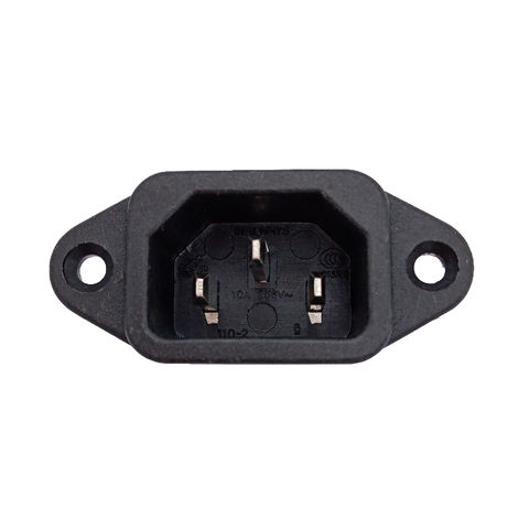 Buy Wholesale China C14 Panel Mount Plug Adapter Ac 250v 10a 3 Pins Iec ...