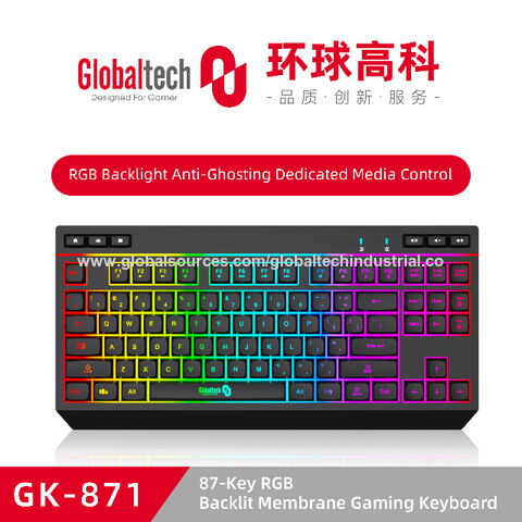 Shenzhen Factory White Glowing LED RGB Membrane Wired Gaming Computer  Keyboard for PC - China Backlit Keyboard and Desktop Keyboard price