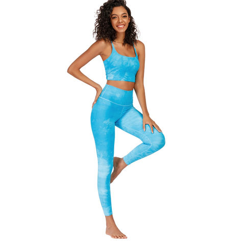 Buy Wholesale China Tie Dye Workout Sets 2 Piece Scrunch Butt Yoga Pants  Sets Gym Clothes Printed Yoga Set & Yoga Wear at USD 18.06
