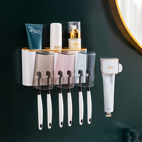 Support de brosse à dents mural créatif sans perçage - Rangement de salle de bain innovant for sale at factory direct price
