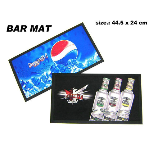Eco-Friendly Soft PVC Beer Counter Mat Custom Bar Beer Mat - China