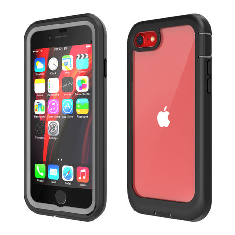 Coque iPhone 15 transparente anti-choc avec porte-carte + 1x protection  d'écran 