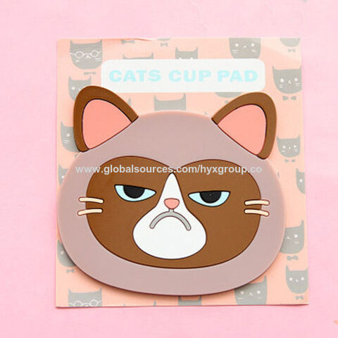Posavasos de silicona con diseño de dibujos animados, alta calidad, para tazas de té, café y otras bebidas - El más vendido for sale at factory direct price