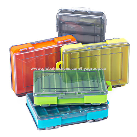 Double Sided Fishing Box 12 Compartments Waterproof Bait Lure Hook Storage  Organizer Case Container Carp Fish Tackle Accessories