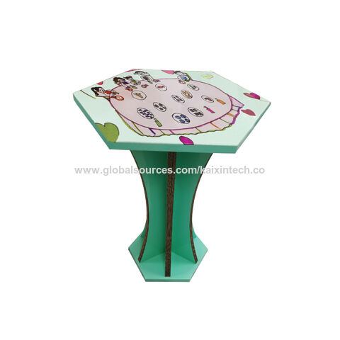 Mobiliário escolar de cartão, móveis infantis, secretária infantil, expositor de papelão ondulado para crianças - Fabricante direto for sale at factory direct price