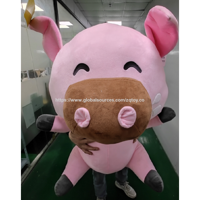 Brinquedo de pelúcia grande, almofada, almofada para adultos, porco rosa, personalização bem-vinda. Consulte-nos!