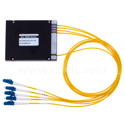 CWDM 4 Canales Mux Demux Caja ABS CWDM - Multiplexor Demultiplexor de División de Longitud de Onda Gruesa for sale at factory direct price
