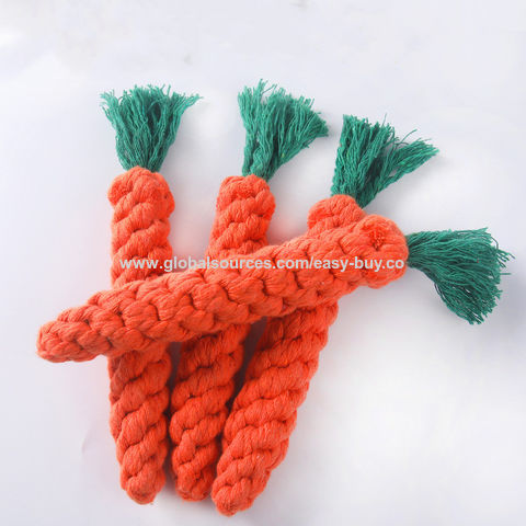 Chew Rope Dog Toy - Carrot