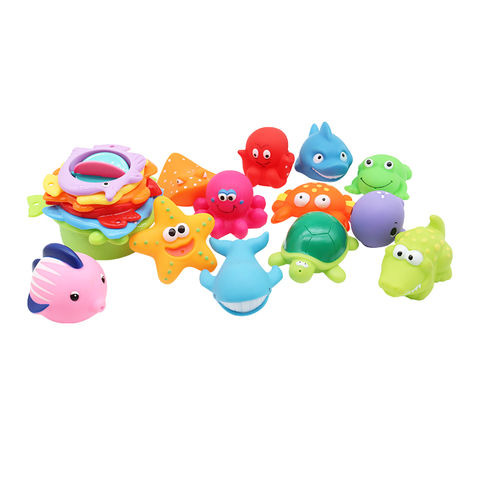 Kids Bath Toys Animal Shaped Baby Plastic PVC Floating Shower