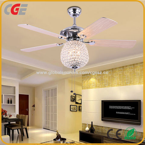Luxury Fan Light Elegant 110v 220v, Chandelier Ceiling Fan For Bedroom