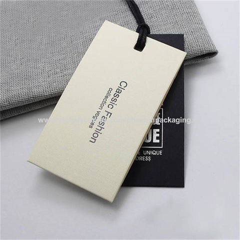 Buy Wholesale China Factory Personalized Clothing Labels Eco Friendly  Hanging Labels Custom Clothing Tags & Hang Tags at USD 0.05