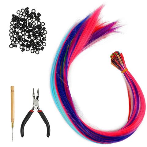 Buy Wholesale China 202 Pcs Rainbow Microbead Tip Hair Accessories  Decoration Hair Extensions And Tools & Hair Extension Tools at USD 4.9