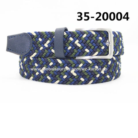 Buy Wholesale China Braided Belt Stretch Belt For Men And Women  Multicolored Woven Golf Belt Elastic Jean Belts & Belt at USD 1.25