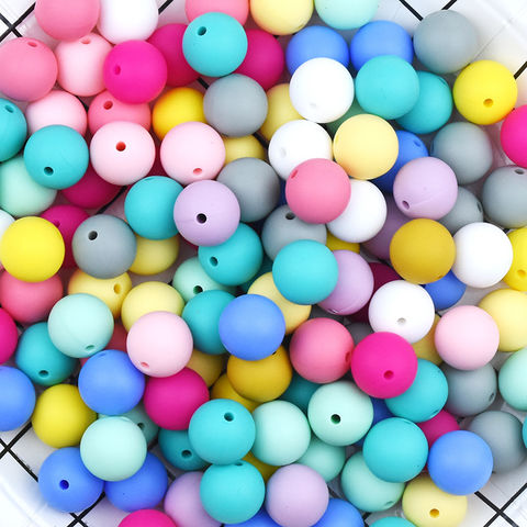 12mm Round Bulk Silicone Teething Beads Bulk Silicone Beads