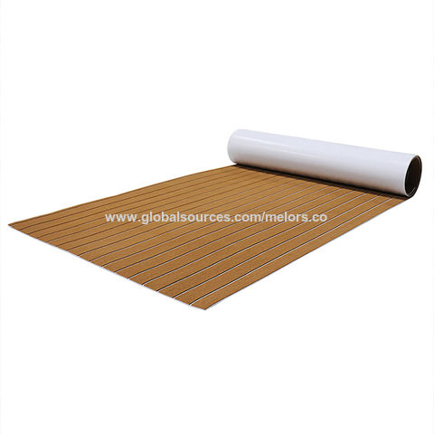 Buy Wholesale China Custom Boat Decking Material Faux Teak Non Skid Mats  Marine Pe Foam Sheets For Boat Flooring & Pe Foam Marine Flooring at USD 30